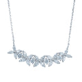 Red Carpet Round and Marquise Diamond Flower Necklet