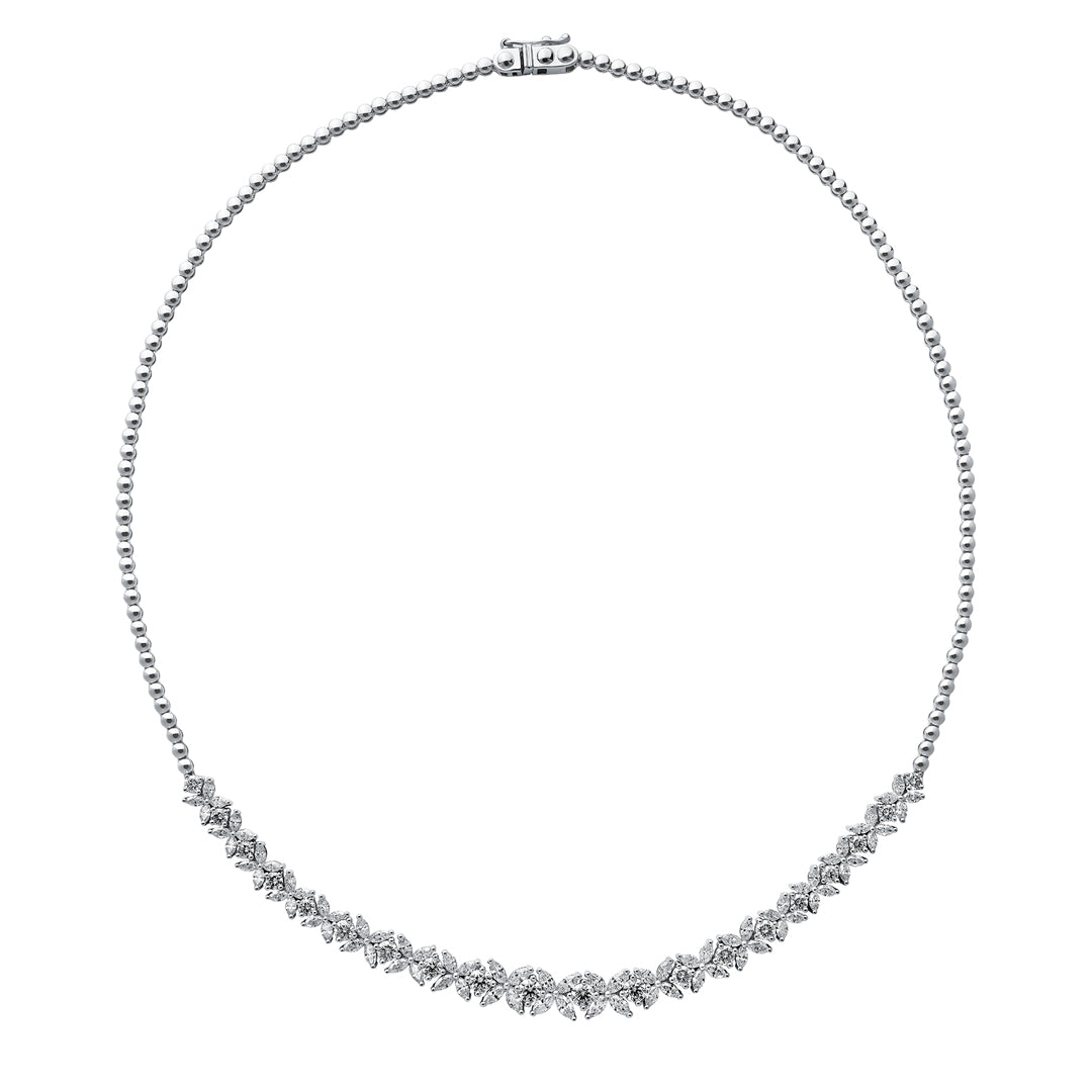 Red Carpet Round and Marquise Diamond Necklace