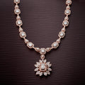 Red Carpet Rose Gold Diamond Sunburst Necklace