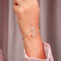 Red Carpet Diamond Blossom Areeq 18K Bangle White Gold