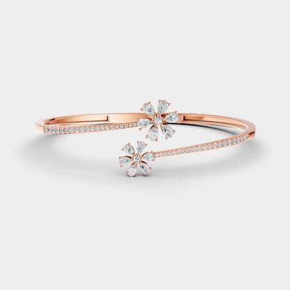 Red Carpet Diamond Blossom Areeq 18K Bangle Rose Gold