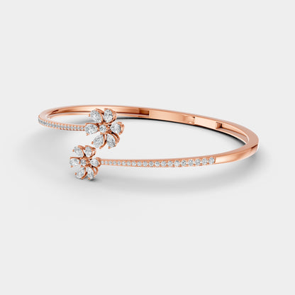 Red Carpet Diamond Blossom Areeq 18K Bangle Rose Gold
