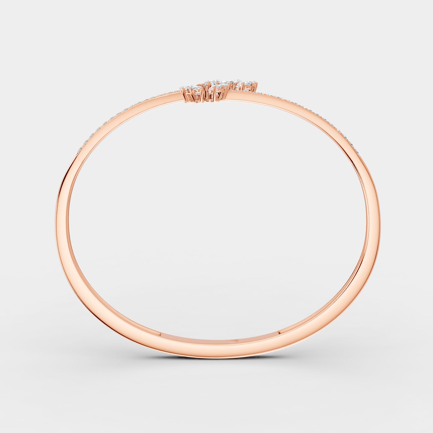 Red Carpet Diamond Blossom Areeq 18K Bangle Rose Gold
