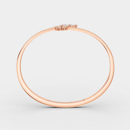 Red Carpet Diamond Blossom Areeq 18K Bangle Rose Gold