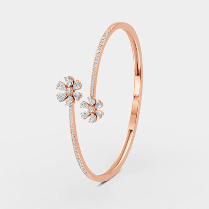 Red Carpet Diamond Blossom Areeq 18K Bangle Rose Gold
