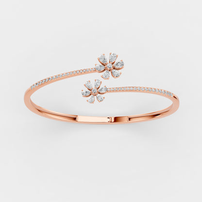 Red Carpet Diamond Blossom Areeq 18K Bangle Rose Gold