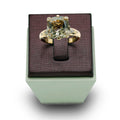 Precious Smokey Quartz & Diamond Band Ring