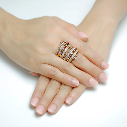 Midnight Rose Pave Diamond Band