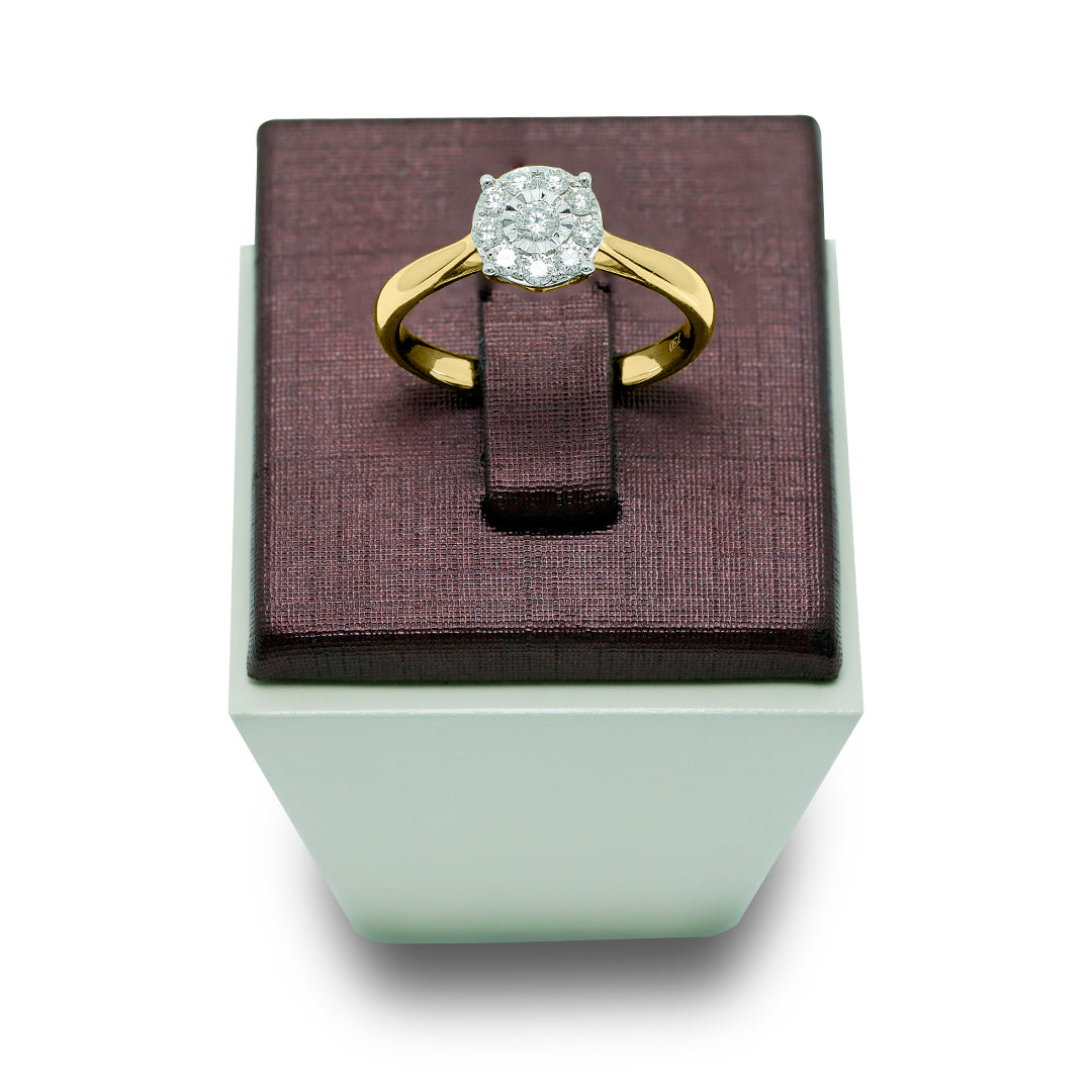 Daily wear diamond ring in 18K yellow gold-2