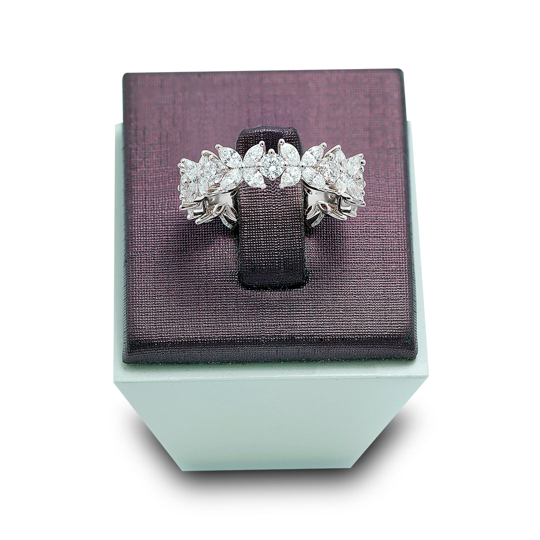 Red Carpet Full Eternity Round and Marquise Diamond Ring