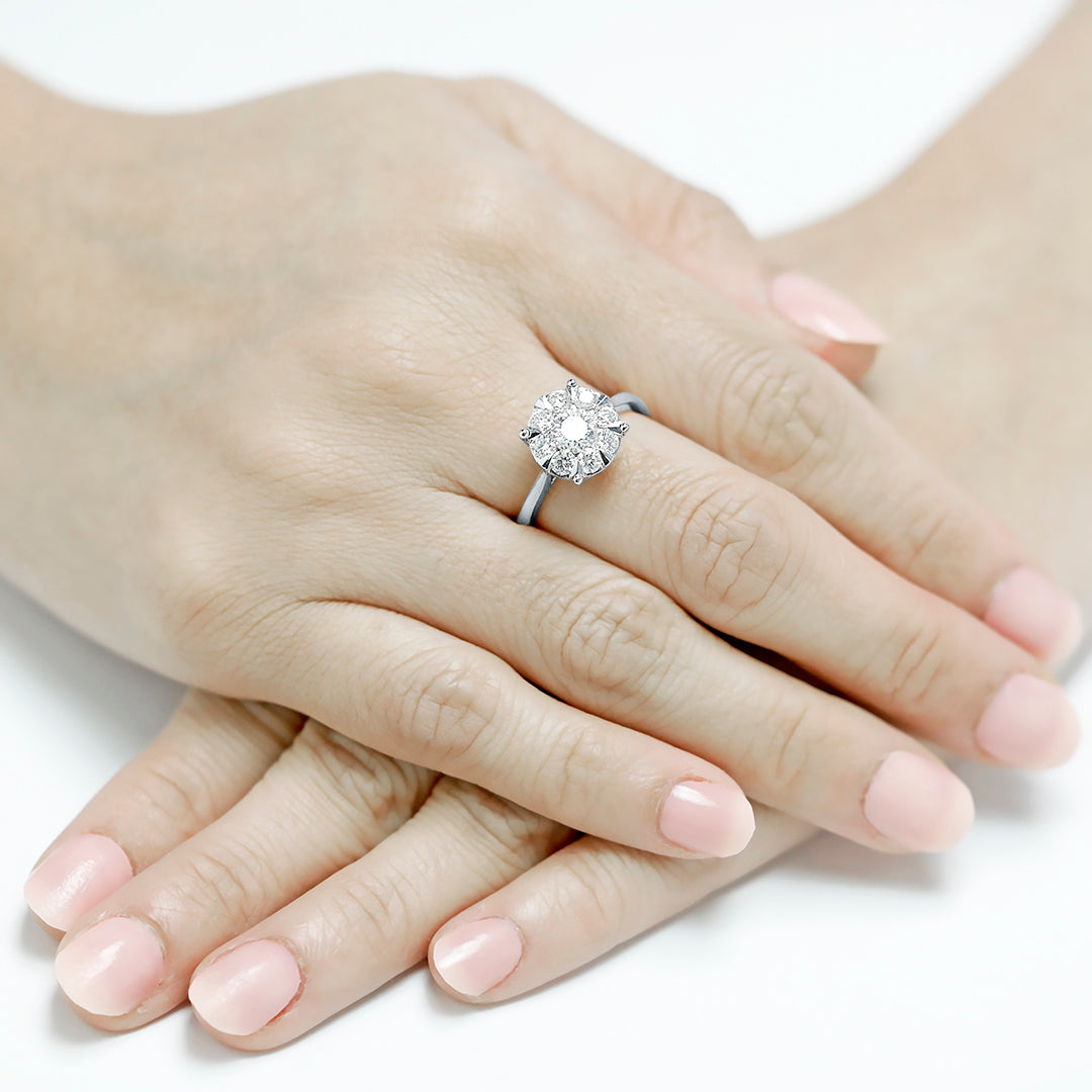 10 carat look memories diamond ring