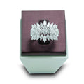Red Carpet Round and Marquise Diamond Cluster Ring