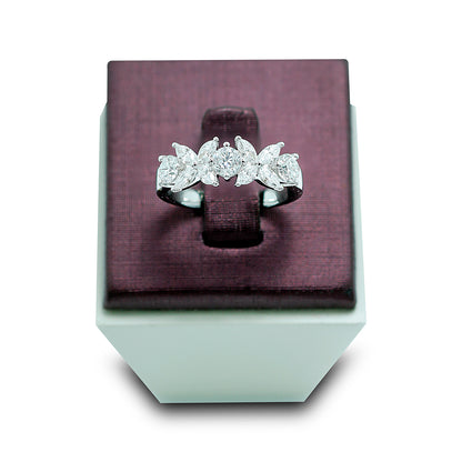 Red Carpet Half Eternity Round and Marquise Diamond Ring - Large