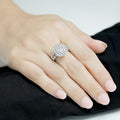 Diamond Halo Engagement & Wedding Bands in 18K White Gold - Love Bands