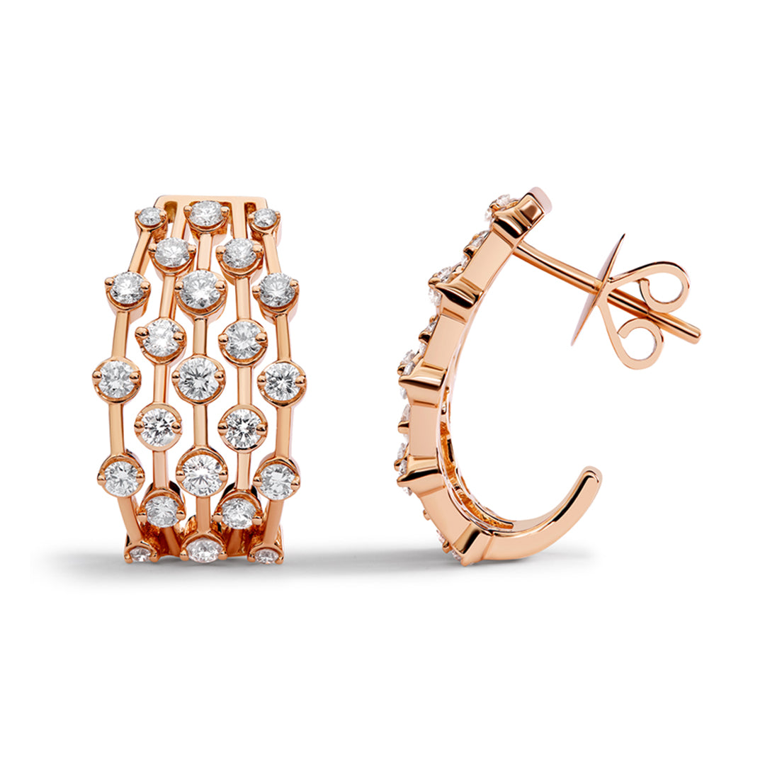 Amara Diamond Earring Rose Gold