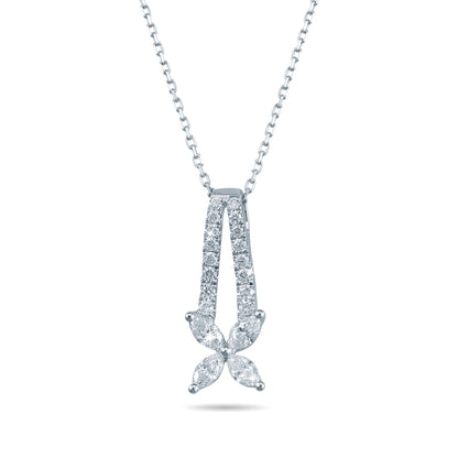 Red Carpet Flower Diamond Pendant
