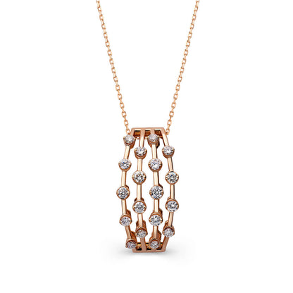 Amara Pendant in 18K Rose Gold- Large
