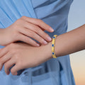 Tessitore Elegance Tubogas Bangle with Sapphires & Diamonds