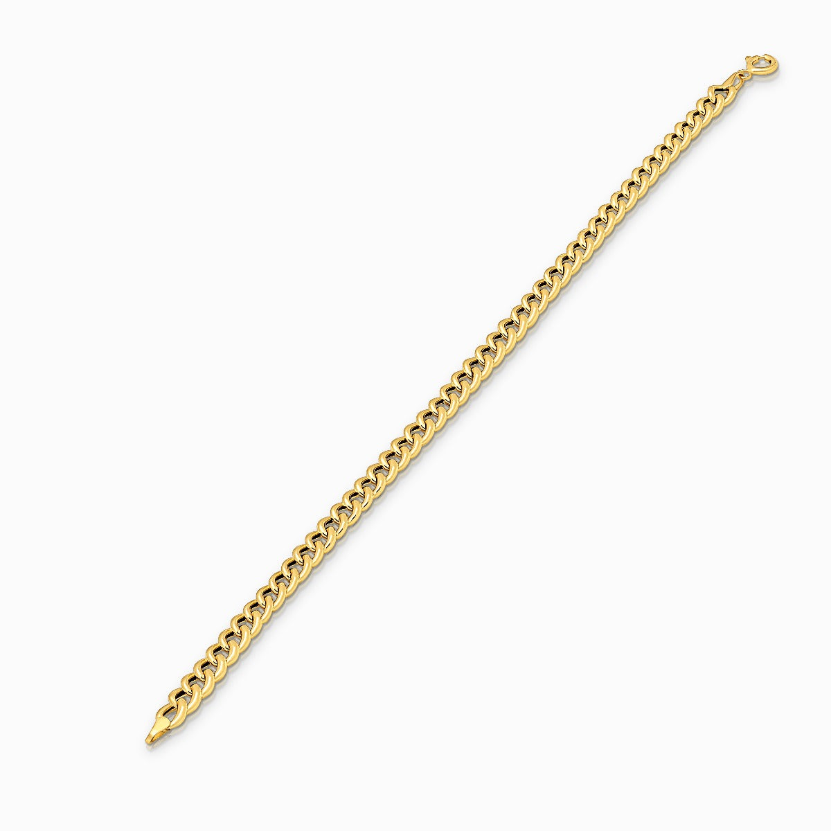 Classic Curb Link 18K Gold Bracelet