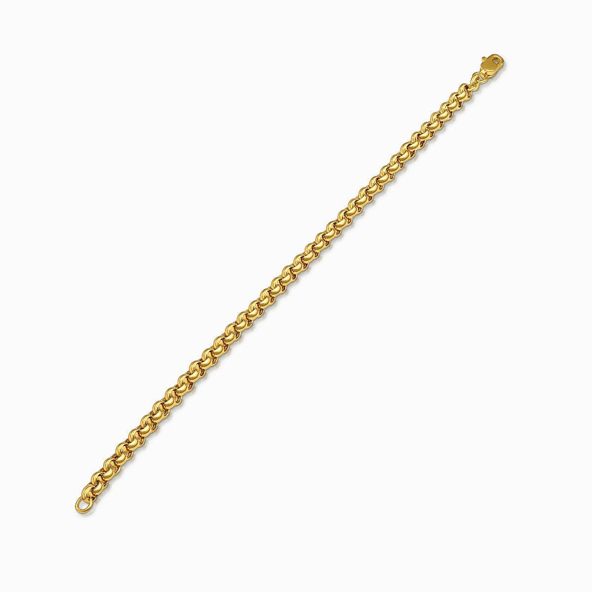 Classic Rolo Link 18K Gold Bracelet