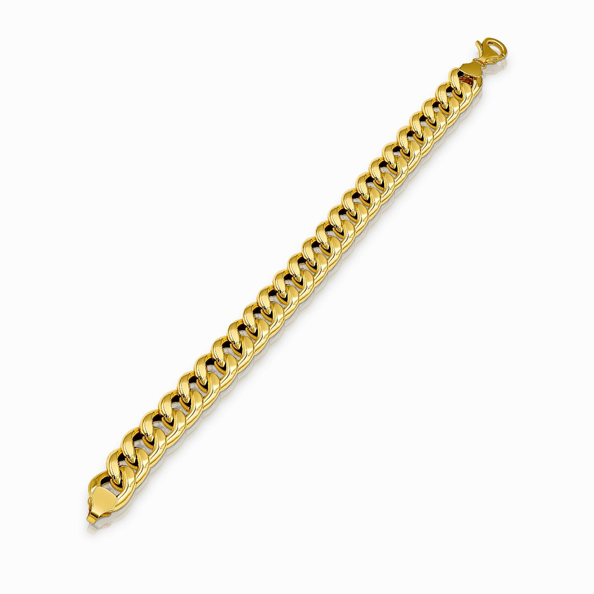 Classic Curb Link 18K Gold Bracelet