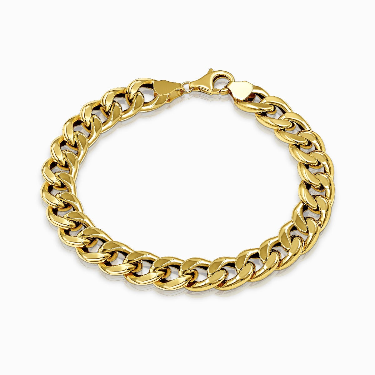 Classic Curb Link 18K Gold Bracelet