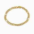 Classic Figaro Link 18K Gold Bracelet