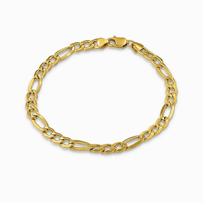 Classic Figaro Link 18K Gold Bracelet