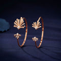 Carine Twin Starburst Diamond Bangle - Large