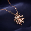Carine Double Strings Starburst Diamond Pendant