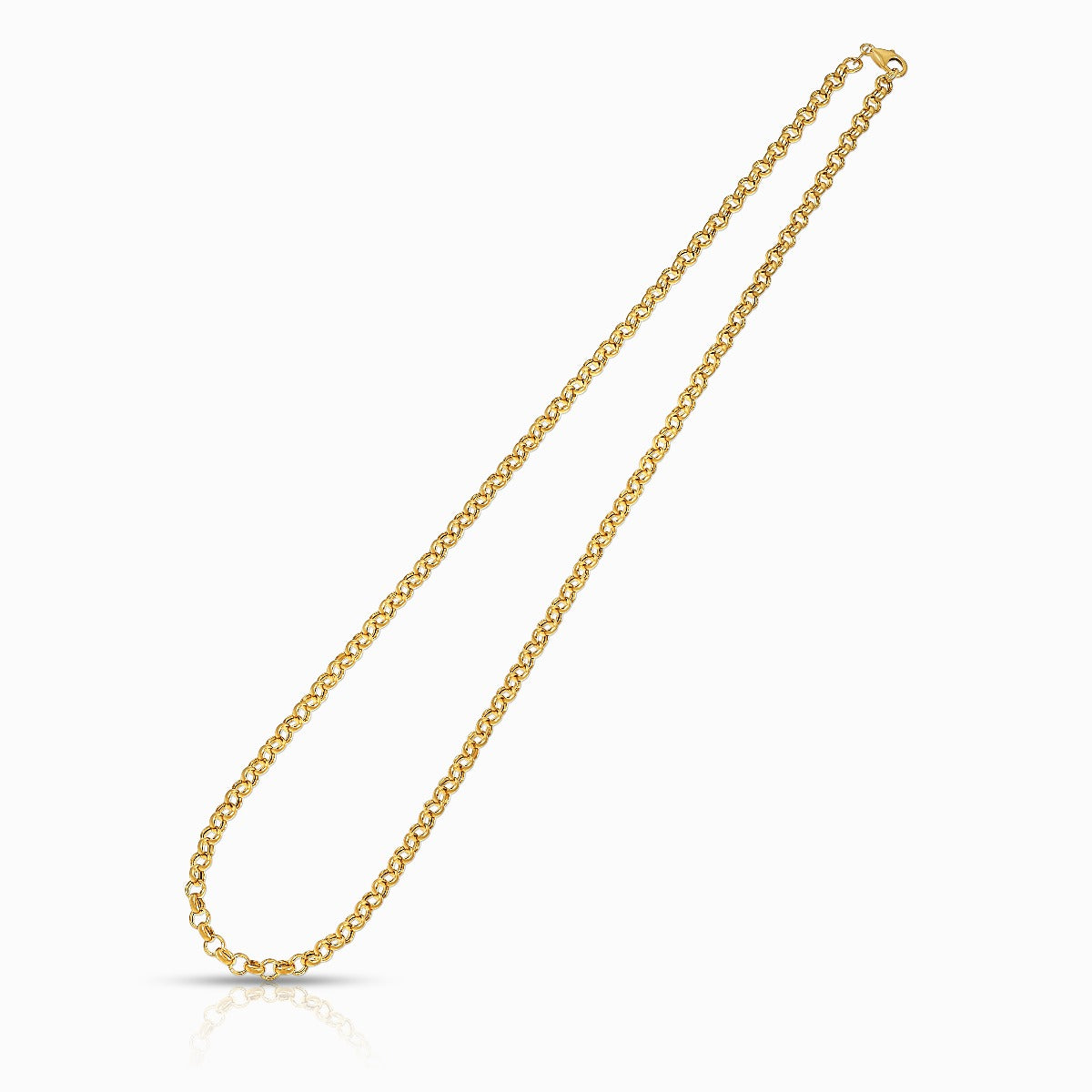 Classic Rolo Link 18K Gold Necklace