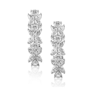 Red Carpet Round and Marquise Hangning Diamond Earring