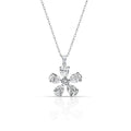 Red Carpet 5 Petals Flower Diamond Pendant
