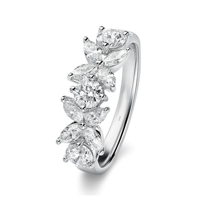 Red Carpet Half Eternity Round and Marquise Diamond Ring - Large