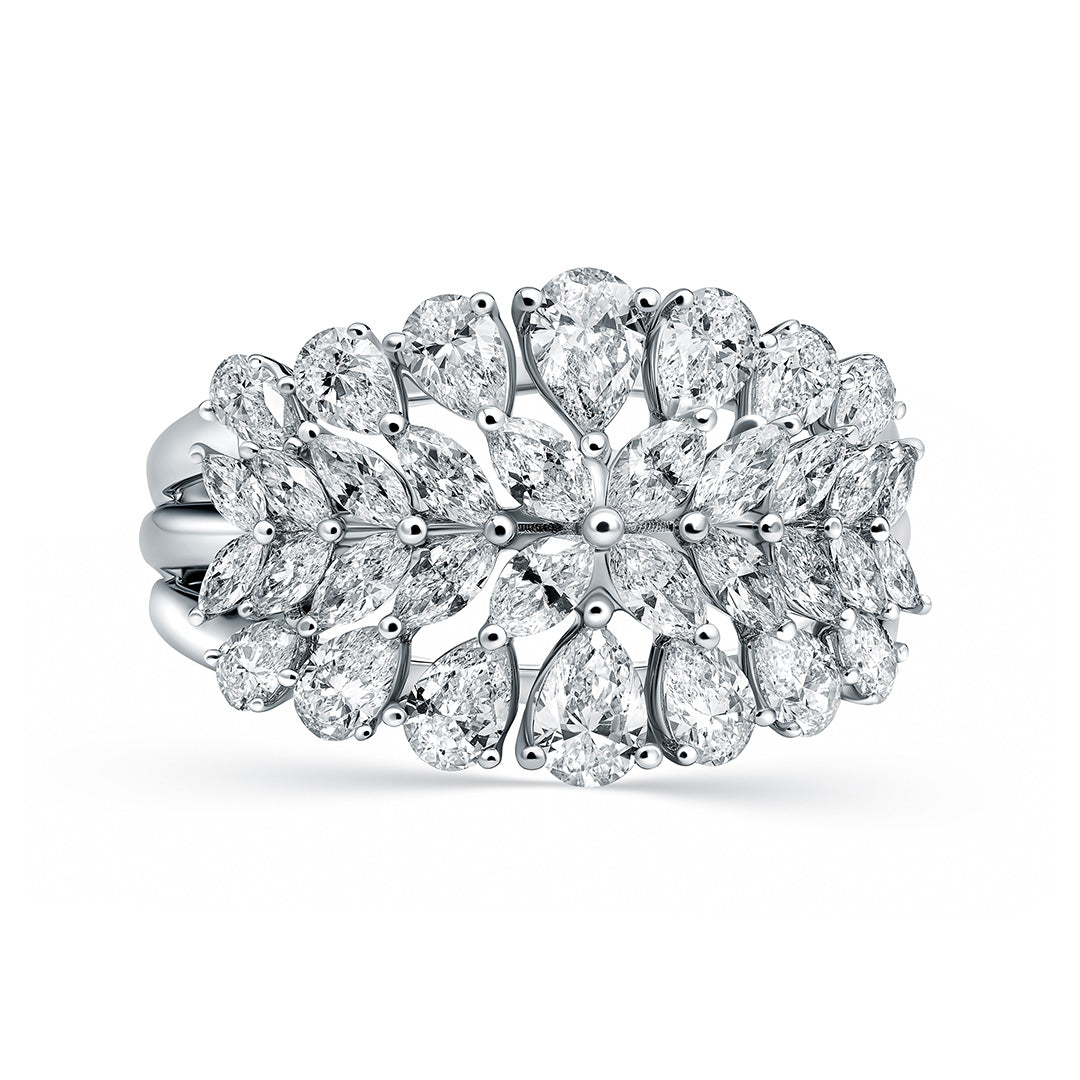 Red Carpet Pear and Marquise Diamond Ring - Large