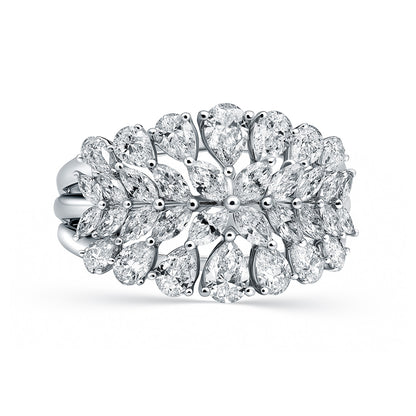 Red Carpet Pear and Marquise Diamond Ring - Large