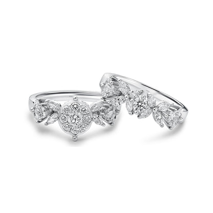 Red Carpet Marquise & Round Diamond Love Bands