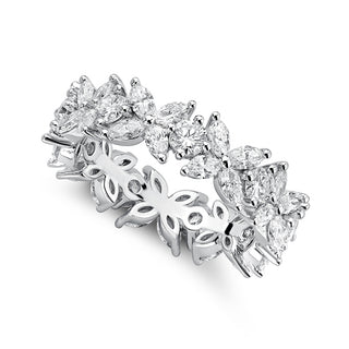 Red Carpet Full Eternity Round and Marquise Diamond Ring