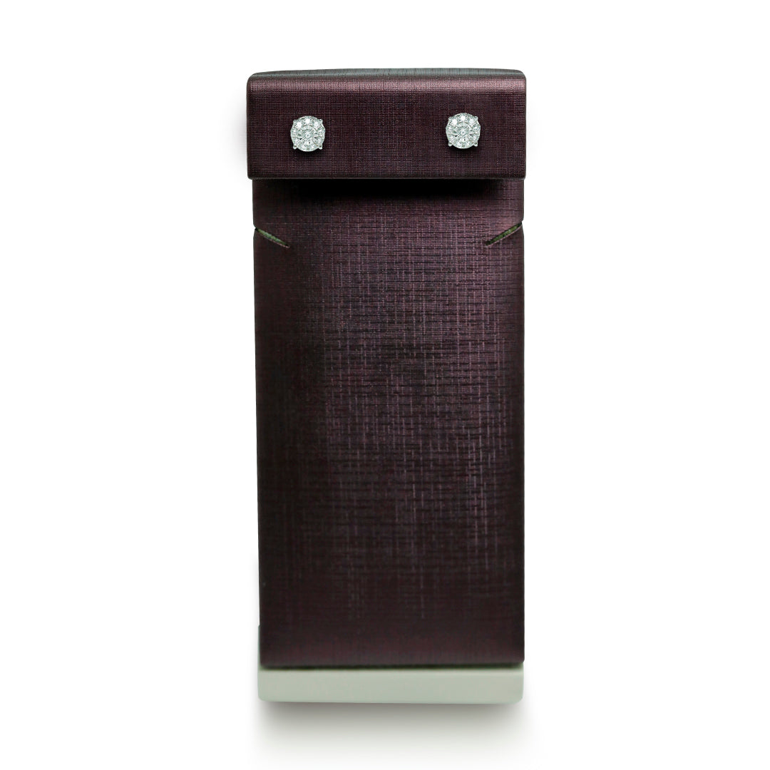 Daily wear diamond earrings in 18K yellow gold