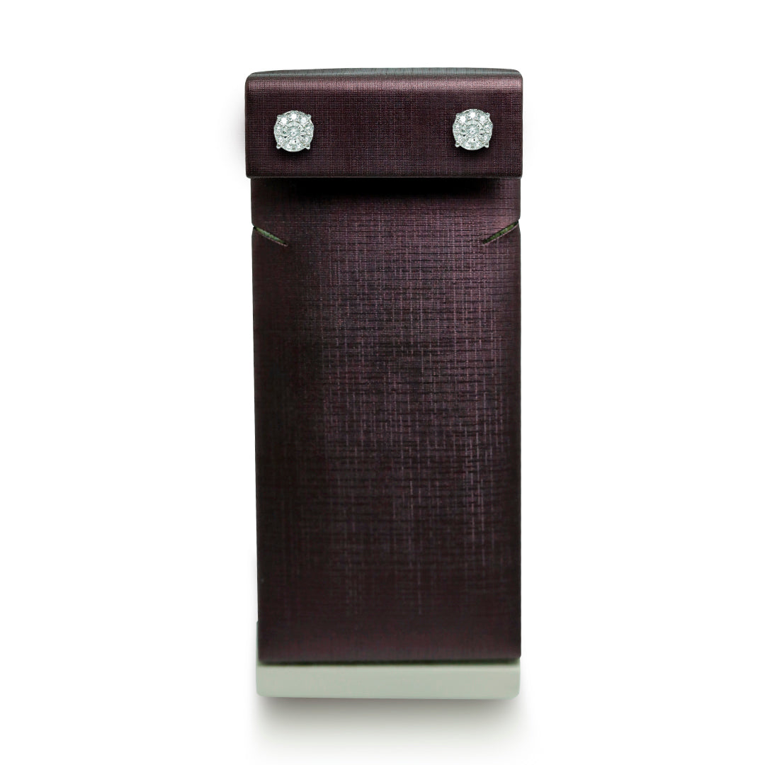 Daily wear diamond earrings in 18K yellow gold