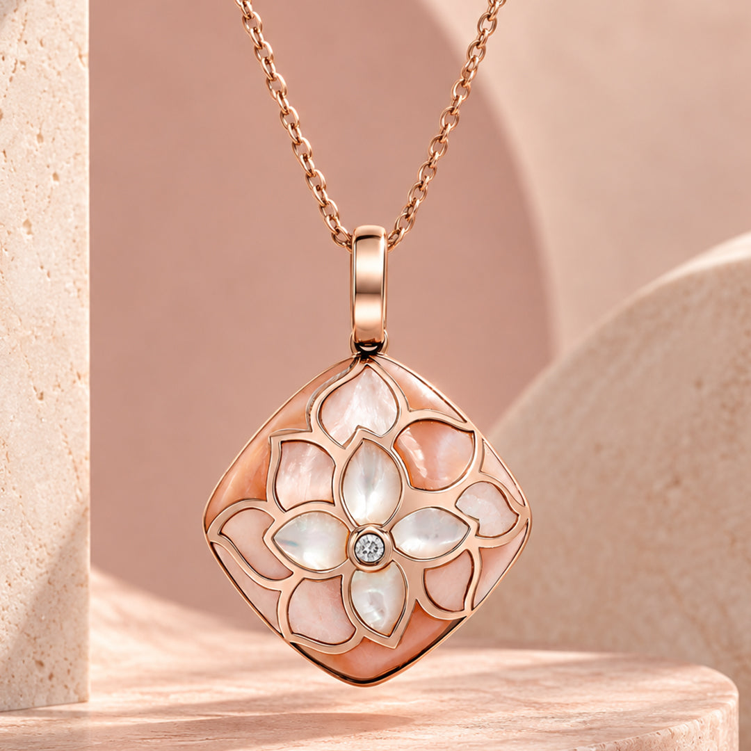 Blush Petalia Mother-of-Pearl Pendant