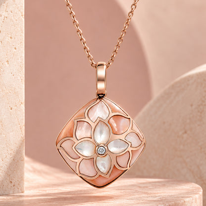 Blush Petalia Mother-of-Pearl Pendant