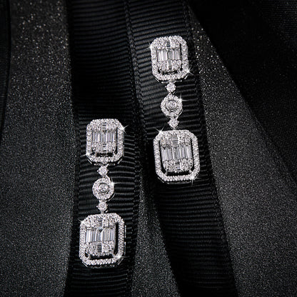 Mirage Emerald Cut Elegant Earring