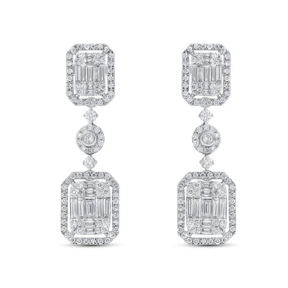 Mirage Emerald Cut Elegant Earring