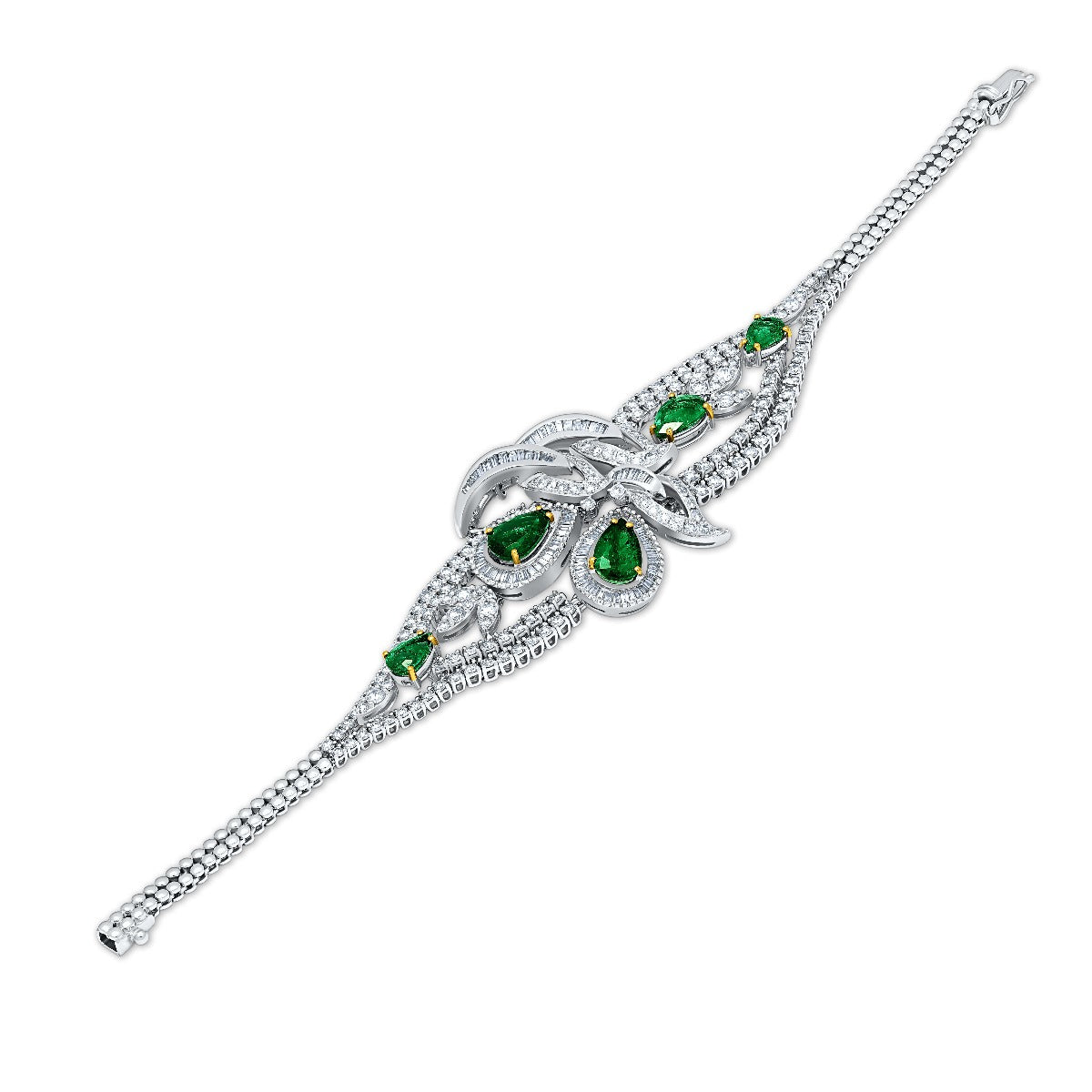 Royal Emerald & Diamond Bridal Set