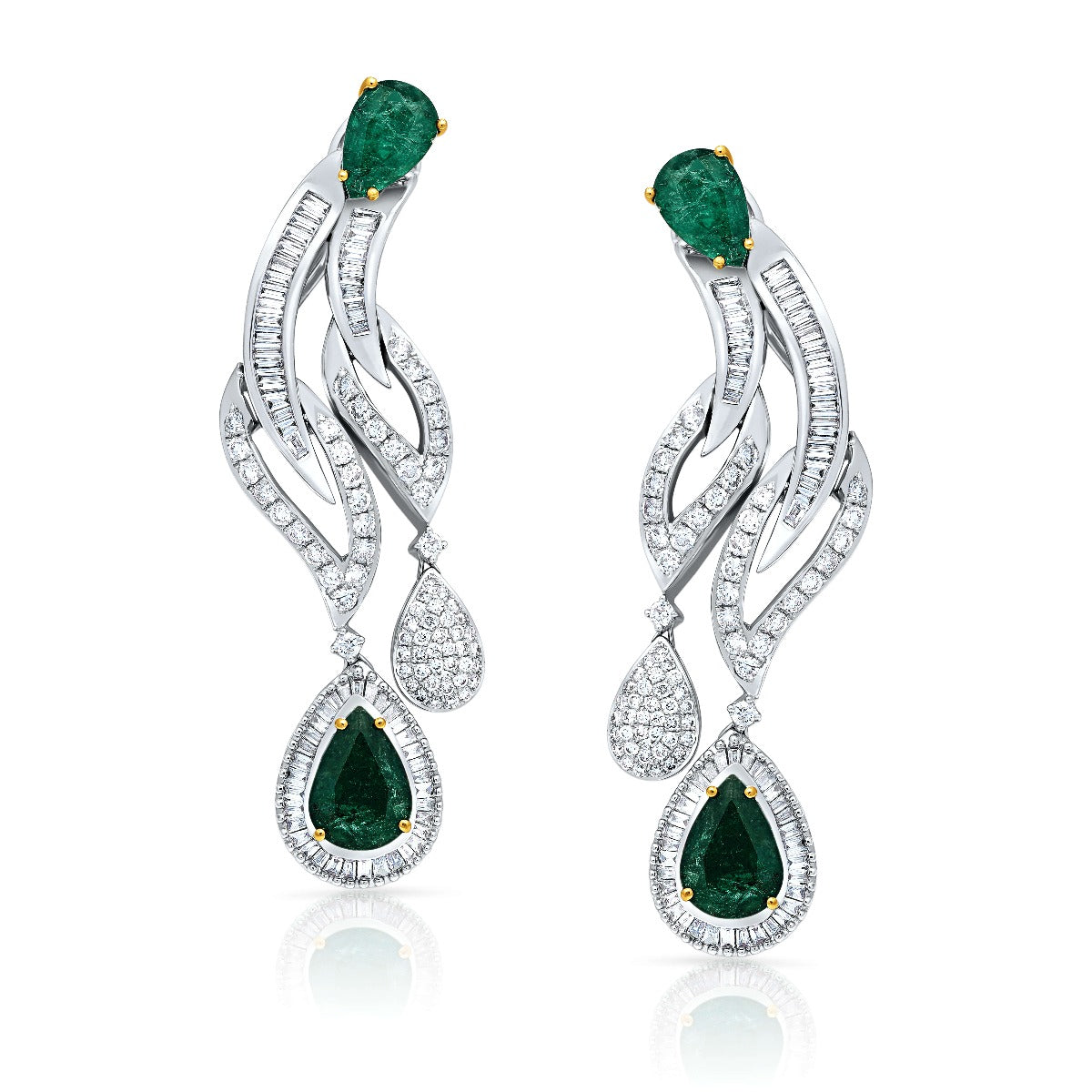 Royal Emerald & Diamond Bridal Set
