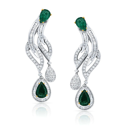 Royal Emerald & Diamond Bridal Set