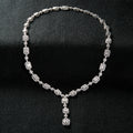 Mirage Emerald Cut Diamond Y-Shape Necklace