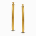 Classic 18K Yellow Gold Hoop Earrings - Large