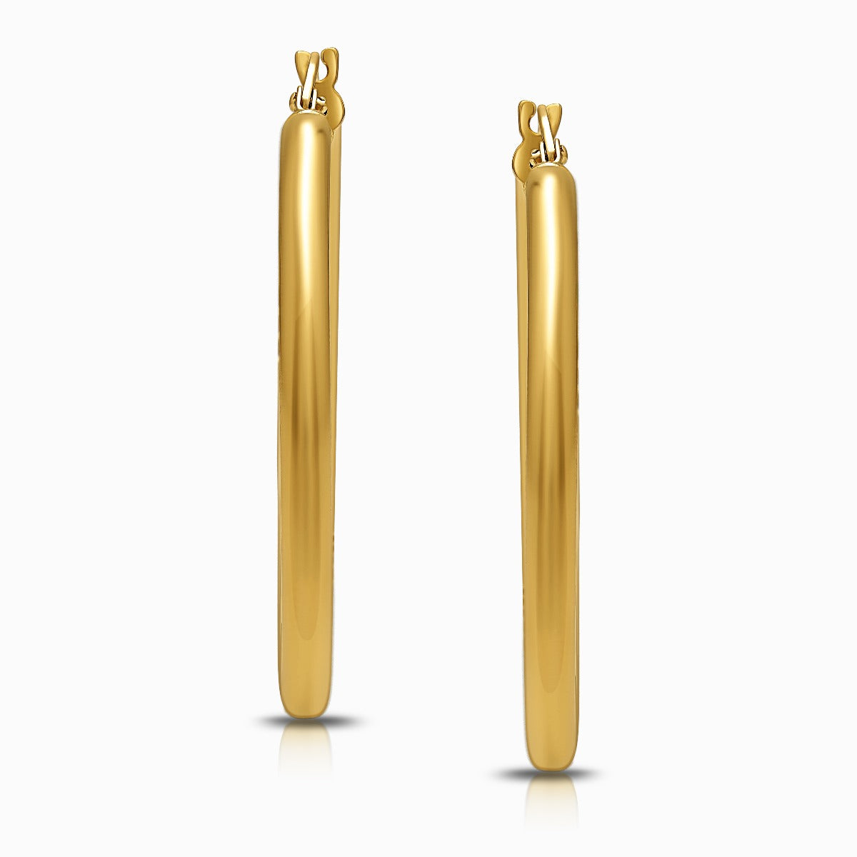 Classic 18K Yellow Gold Hoop Earrings